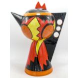 Lorna Bailey Ecstasy Storage coffee pot. Mark on base "D" 30cm high.