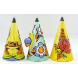 Three Lorna Bailey sugar shakers - 'Frog' sugar shaker, limited edition 98/250, Mark on base 'H'