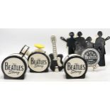 Four Lorna Bailey Beatles Story pieces - Black/White Guitar/Drum tea pot. Mark on base "M" Height