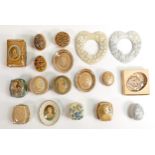 A collection of Wade boxes & dishes, some with cameo images. These items were removed from the