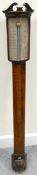 19th century mahogany stick barometer by W Lacy Liverpool, h.99cm.