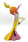 Lorna Bailey Art Deco Lady Figurine "Margot". Limited edition 1/100 21cm high. With certificate.