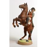 Beswick Connoisseur model of the Highwayman on rearing horse 2210, h.32.5cm.