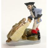 Wade prototype figure Peter Pan Collection Captain Hook. Limited edition, hand written to base "