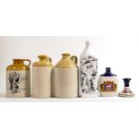 Wade modern Whisky & spirit decanters including Pusser's Rum, Sailor Jerry (chip to base), Johnnie