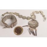 A good collection of Ladies Silver designer jewellery including bracelet, moon necklace and