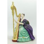 Royal Doulton limited edition figurine Harp HN2482 from the Lady Musicians series. Boxed.
