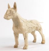 North Light large resin figure of an English Bull Terrier, height 21.5cm. This was removed from