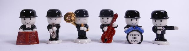Wade Fred's Big Band figures, height of tallest 6.5cm. These were removed from the archives of the