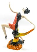 Lorna Bailey Art Deco Lady Figurine "Spring". Limited edition 1/100, 18cm high. With certificate.