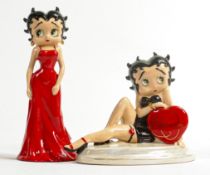 Wade Official Collectors Centre Betty Boop figures - Valentine (hand written to base No.1) & Betty