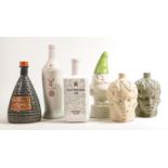 Wade modern Whisky & spirit decanters including Six Towns, Staffordshire Gin etc. These items were