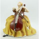 Royal Doulton limited edition figurine Cello HN2331 from the Lady Musicians series. Boxed.