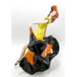 Lorna Bailey Art Deco Lady Figurine "Celia". Limited edition 1/100 19cm high. Mark on base "SB" With