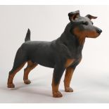 North Light large resin figure of a Terrier, height 28cm. This was removed from the archives of