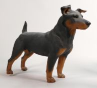 North Light large resin figure of a Terrier, height 28cm. This was removed from the archives of
