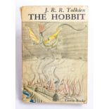 J R R Tolkien signed copy of The Hobbit - Unwin Books Fourteenth Impression 1972 ISBN 0 04823070