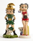 Wade Official Collectors Centre Betty Boop figures - Saint Patricks Day & Shopping Dolly, tallest