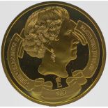 2022 New Zealand 2 ounce .999 gold coin - Platinum Jubilee. Limited edition 28/96. In pristine