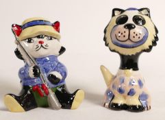 Lorna Bailey pair of cats Fisherman & Muppet (2)