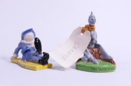Wade Wizard of Oz Scarecrow & Tinman two sample figures, height 6.5cm. These were removed from the