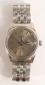 Tudor Prince Oysterdate gentlemans date wristwatch, Rotor Self Winding, stainless steel dial and