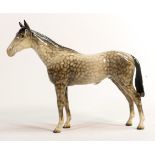 Beswick Racehorse Bois Roussel in rocking horse grey gloss 701.