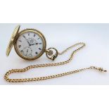 9ct gold hallmarked Edwardian graduated watch chain albert, gross weight 26.1g. Now converted to