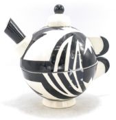 A Lorna Bailey T-4-1 Tea pot 19cm high. Limited edition no. 23/100, with certificate. Mark on bottom