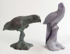 North Light large resin figures of Parrots, height of tallest 22cm. These were removed from the