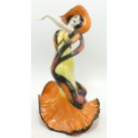 Lorna Bailey Art Deco Lady Figurine "Lucy". Limited edition 1/100 18cm high. With certificate.