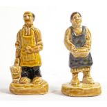 Wade Blacksmith and Pie Maker figures (hand written text to base), height 9cm. These items were