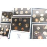 A collection of United Kingdom proof coin sets by Royal mint. Comprising of 1983 x 2, 1984 x 2, 1985