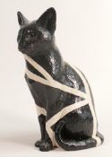 North Light large resin figure of a Seated cat, height 30cm. This was removed from the archives of