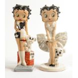 Wade Official Collectors Centre Betty Boop figures - Swinging Sixties & White Dress Cool Breeze,