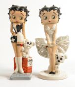Wade Official Collectors Centre Betty Boop figures - Swinging Sixties & White Dress Cool Breeze,