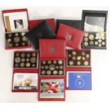 A collection of United Kingdom proof coin sets by Royal mint. Comprising of 2001 to 2011. Ten sets