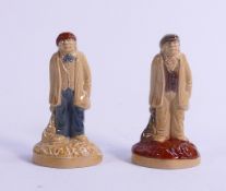 Wade unmarked glazed figures, height 10cm. These were removed from the archives of the Wade