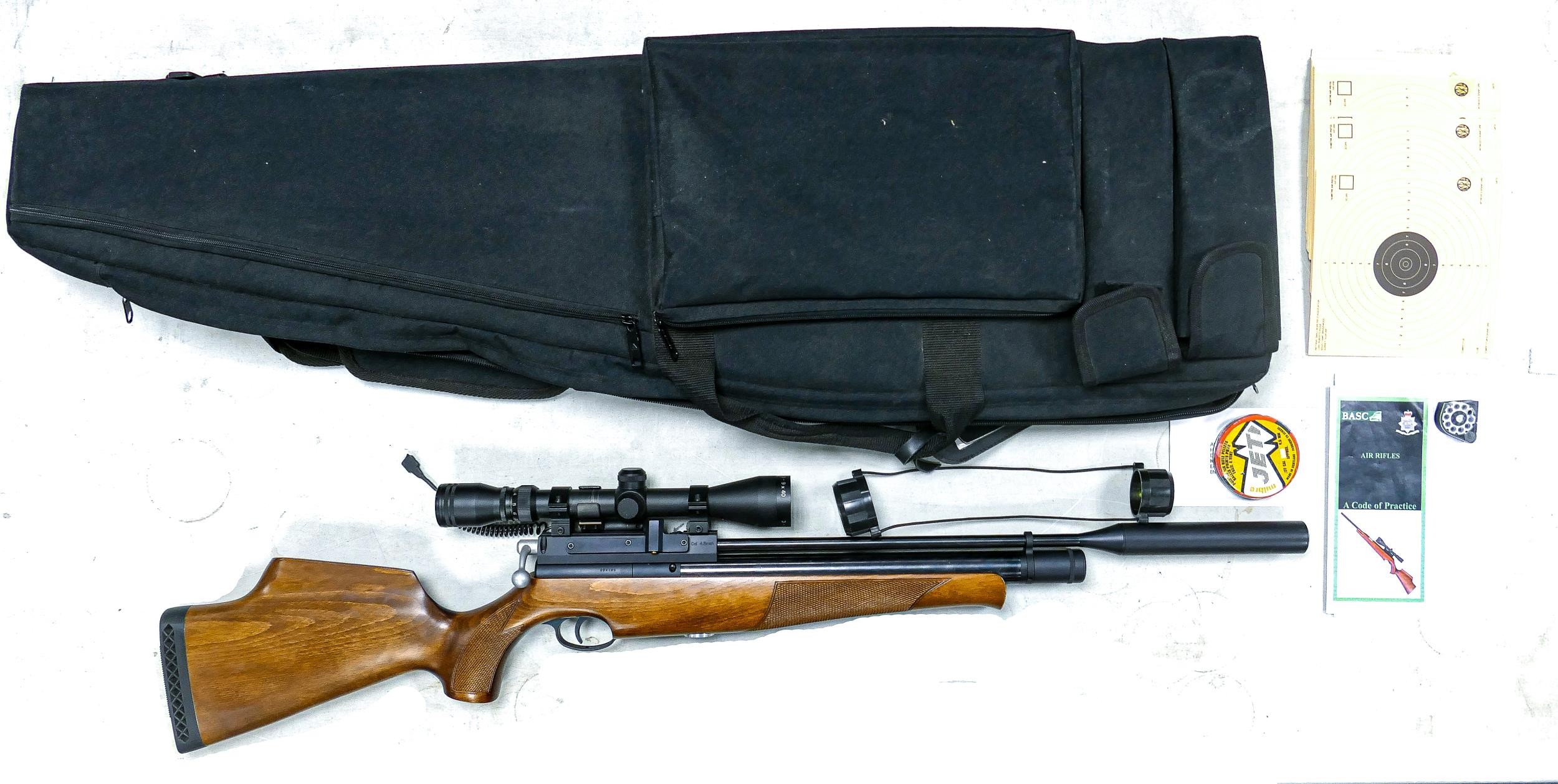 AIR ARMS S410 .177 Carbine English made Air Rifle, fitted Blazer 3-9x40 scope with holdall. - Image 2 of 8
