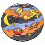 Lorna Bailey Galaxy charger, limited edition 19/100 Mark on base 'D' 34.5cm diameter.