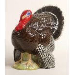 Beswick large bronze Turkey 1957, h.17.5cm.