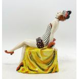 Lorna Bailey Art Deco Lady Figurine "Gaiety". Limited edition 1/100 14cm high. With certificate.