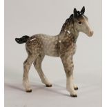 Beswick Rocking horse grey Shire foal 951(a/f - ear restored).