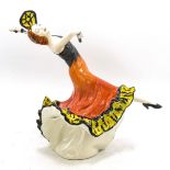 Lorna Bailey Art Deco Lady Figurine "Lolita". Limited edition 1/100 21cm high. With certificate.