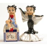 Wade Official Collectors Centre Betty Boop figures - Jukebox Betty & Showtime, tallest 14cm. These