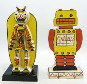 Two Lorna Bailey pieces - 'Deco Droid' limited edition 78/250, mark on base 'JW' 17.5cm high, plus a