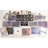 collection of various proof and commemorative coins. Comprising of 1982, 1981, 1980, coin sets ets