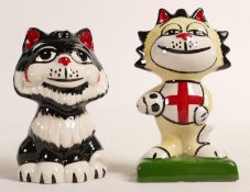 Lorna Bailey pair of cats Come on England & Tex (2)