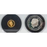 2021 Tristan Da Cunha 50th anniversary of decimalisation proof half penny, 1g, COA, together with