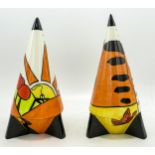 Two Lorna Bailey Rocket sugar shakers - Apedale Valley Rocket sugar shaker, no marks 17cm high, plus